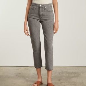 NWT Everlane CROP The ’90s Cheeky Jean Acid Gray 24